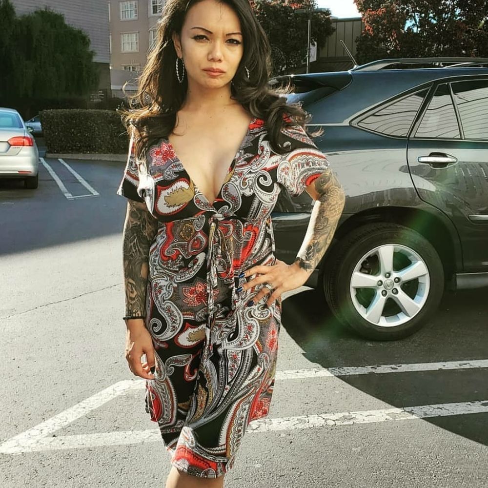 Multi-Color V-Neck Dress